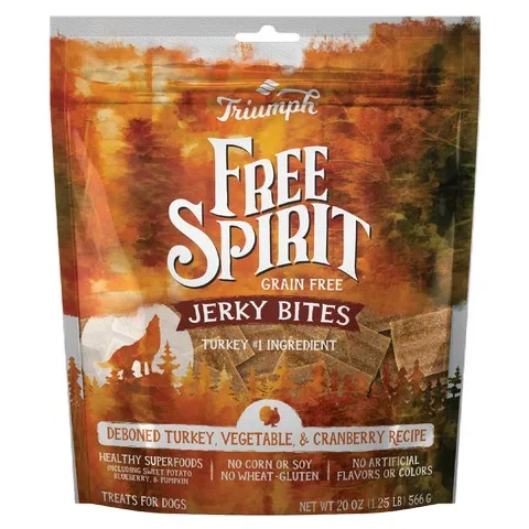 6/20 oz. Triumph Grain Free Turkey/Vegetable Jerky Bit - Dog/Cat Supplements